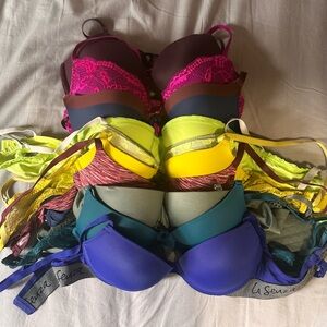 10 La SENZA Vibrant Bra Set - Pink, Purple, Yellow, Blue